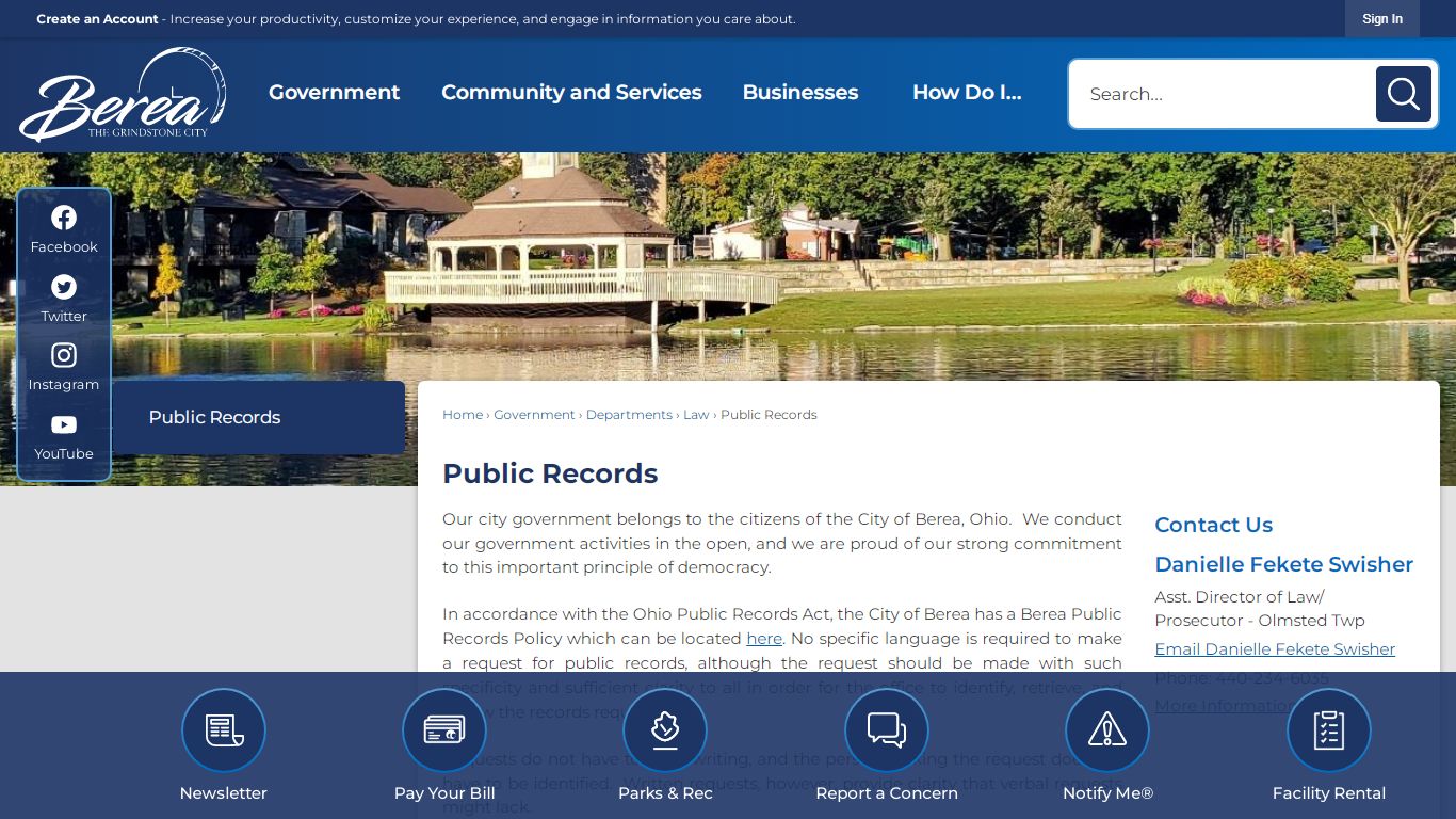 Public Records | Berea, OH