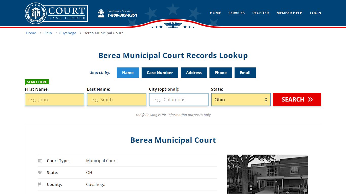 Berea Municipal Court Records Lookup - CourtCaseFinder.com